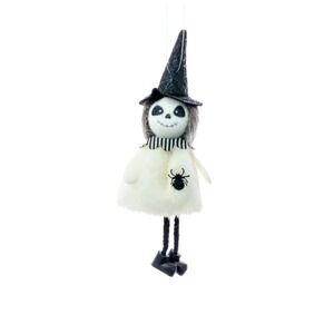 Ornament‎ Skeleton Girl Halloween Spider Hanging Cute NWT